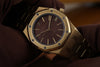 Audemars Piguet Royal Oak | REF. 4100BA | 35mm | Tropical Brown Dial | 18k Yellow Gold | 1980's