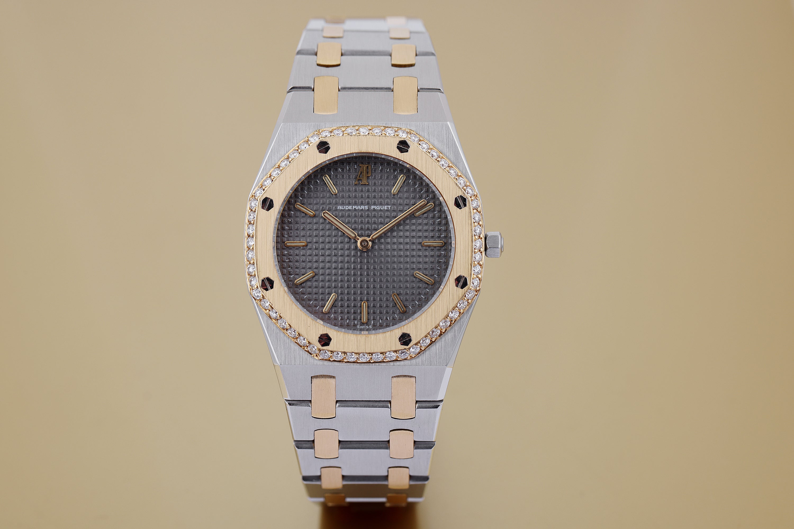 Audemars Piguet Royal Oak | Diamond Outer Bezel | Grey Dial | Stainless Steel & 18k Yellow Gold | 30mm | 1980s