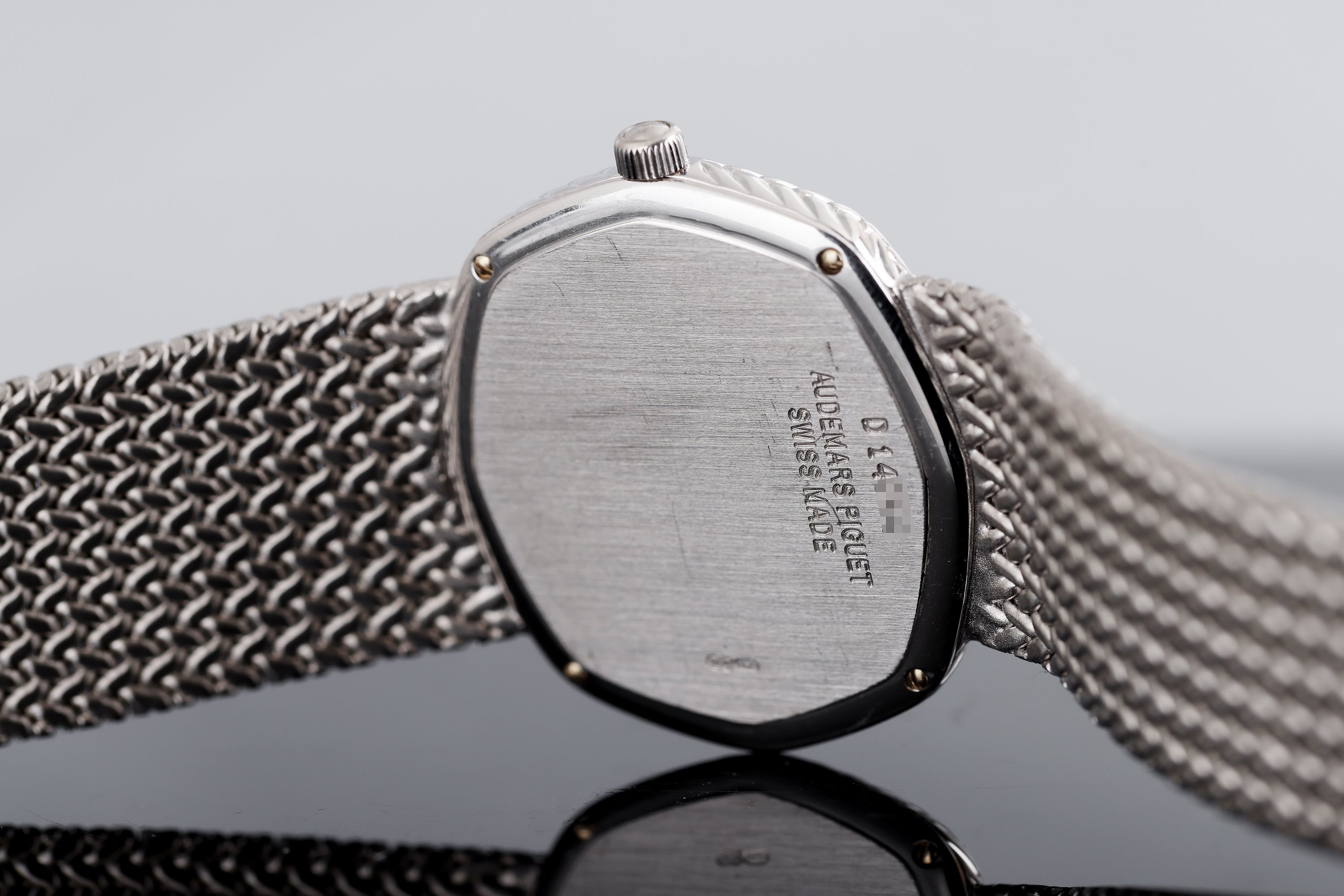 Rare Audemars Piguet 1980's Watch | Azurmalachite Dial | Octagonal Bezel | 18k White Gold | 32mm | Manual Wind