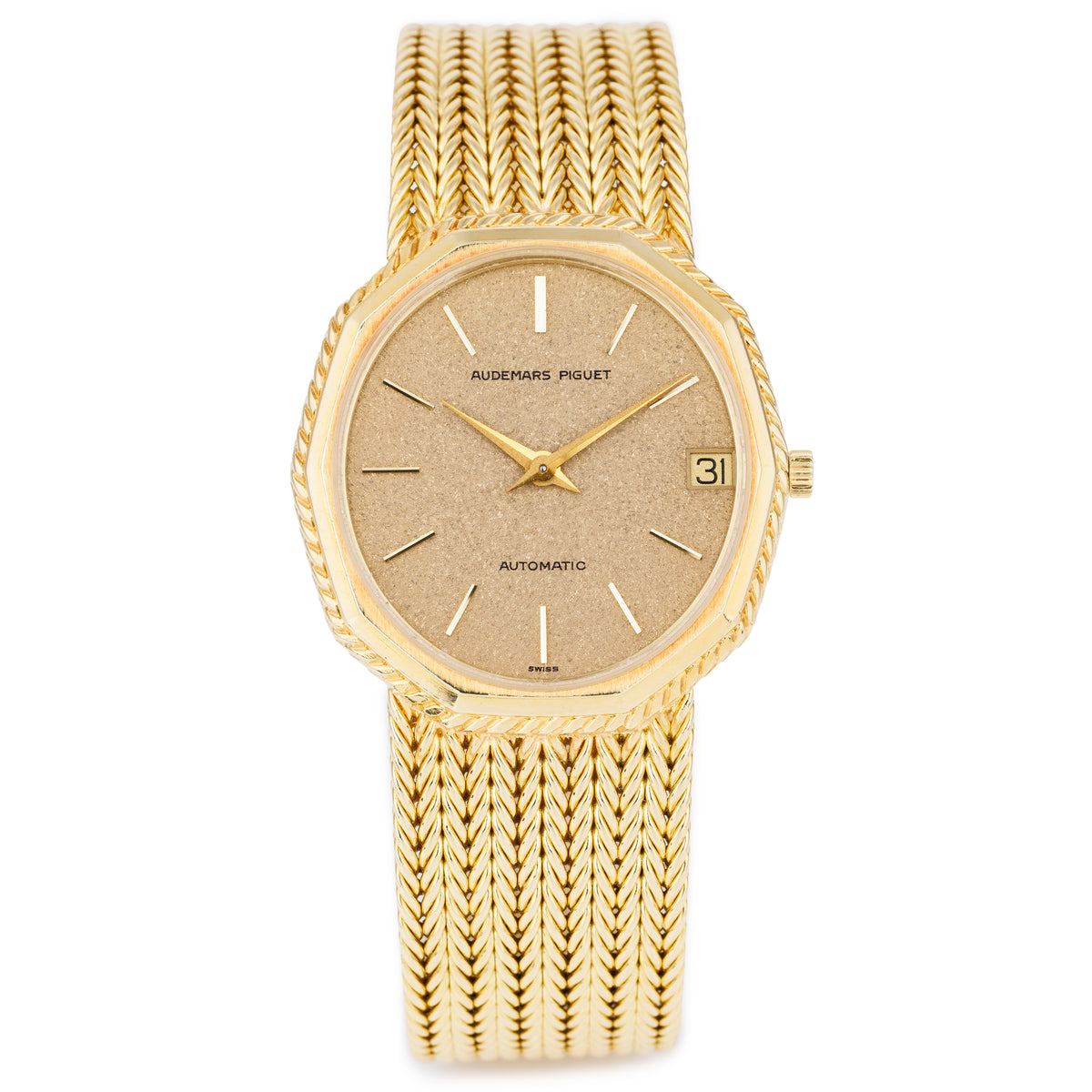Audemars Piguet 1980s Wristwatch | Decagon Case | Sundust Dial | 18k Y
