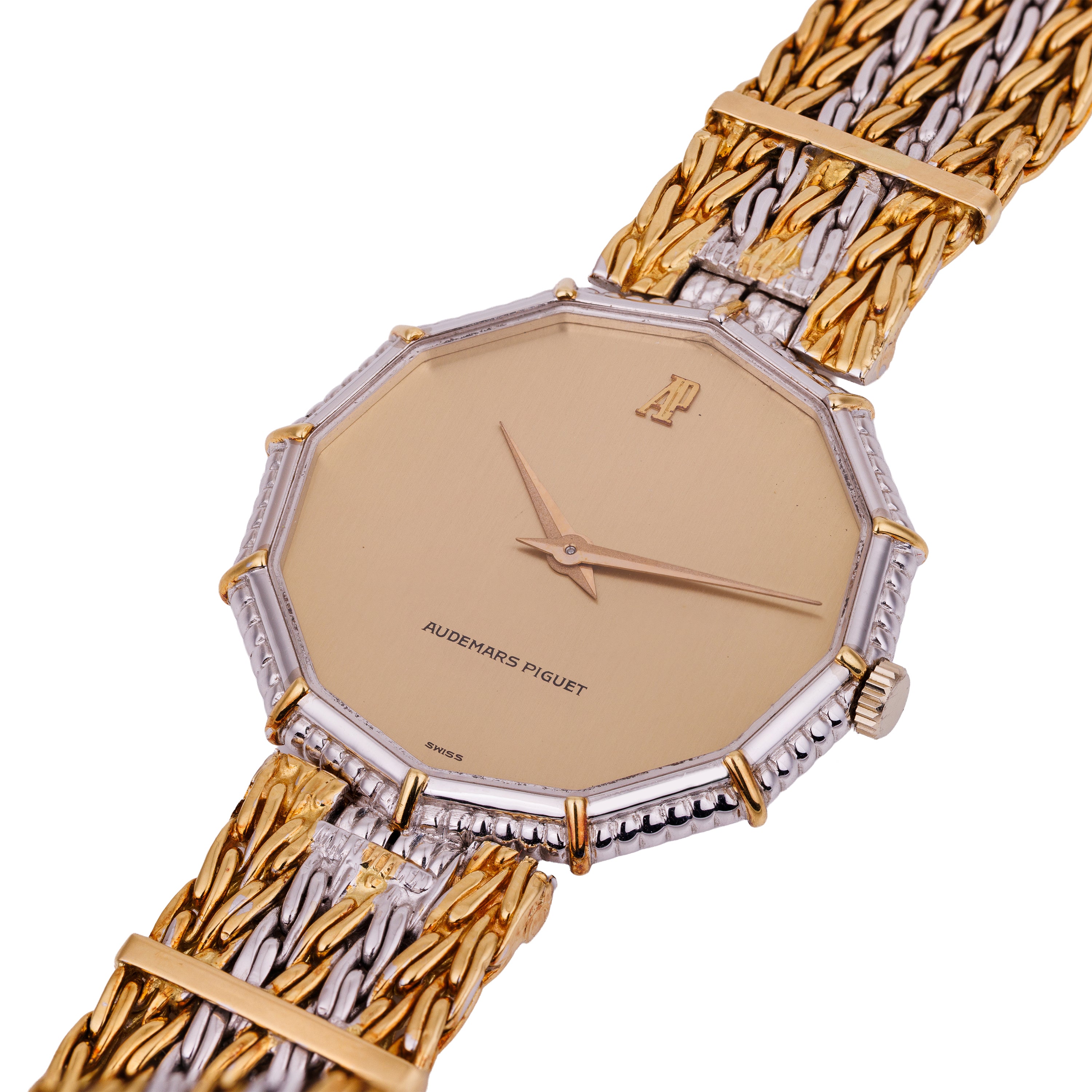 Audemars Piguet | Gerald Genta Bracelet | Dodecagon Shaped | 18k Yellow & White Gold | 31.5mm | Manual Wind | 1970s