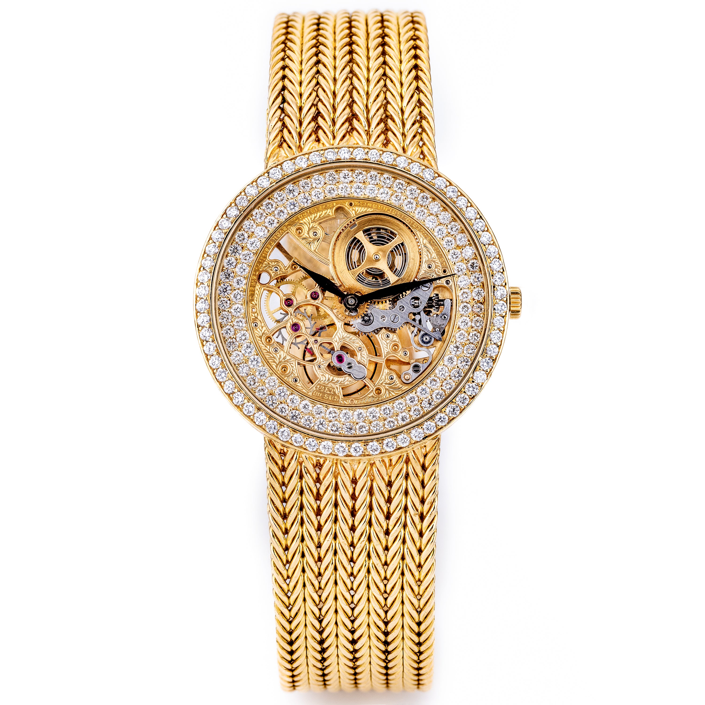 Audemars Piguet | Open-Worked Skeleton Dial | 1970's | Diamond Bezel | 18k Yellow Gold