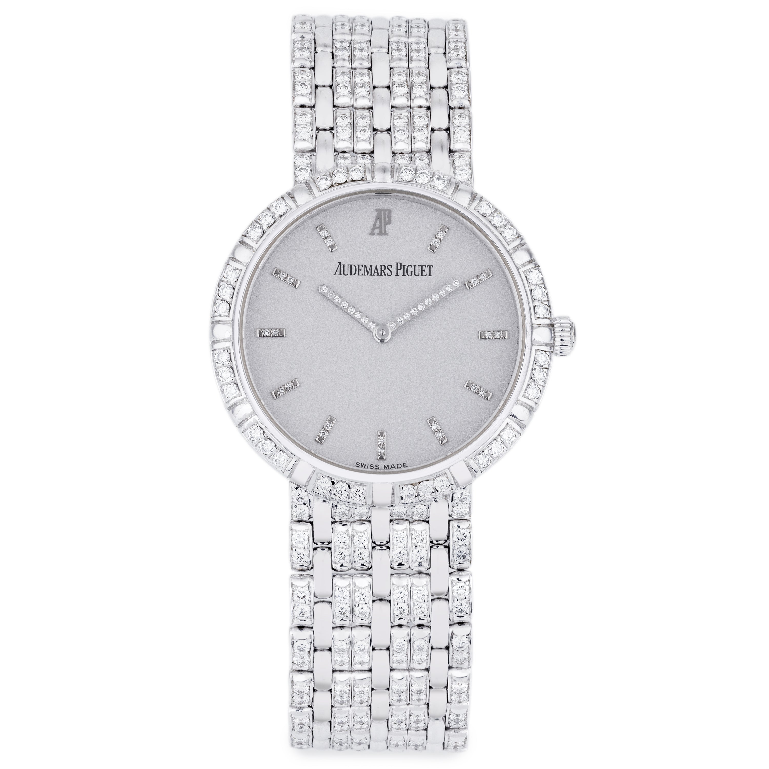 Audemars Piguet | 18k White Gold | Diamond Hours, Bezel & Bracelet