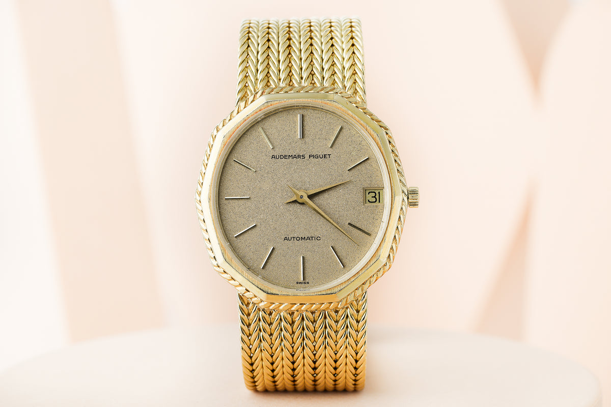 Audemars Piguet 1980s Wristwatch | Decagon Case | Sundust Dial | 18k Y