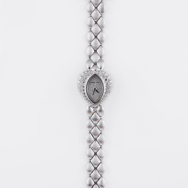 Audemars Piguet Coeur Vintage Ladies Watch | Heart-Shaped Diamond Case | 18k White Gold | Matte Finish | 20.5mm | 1980s