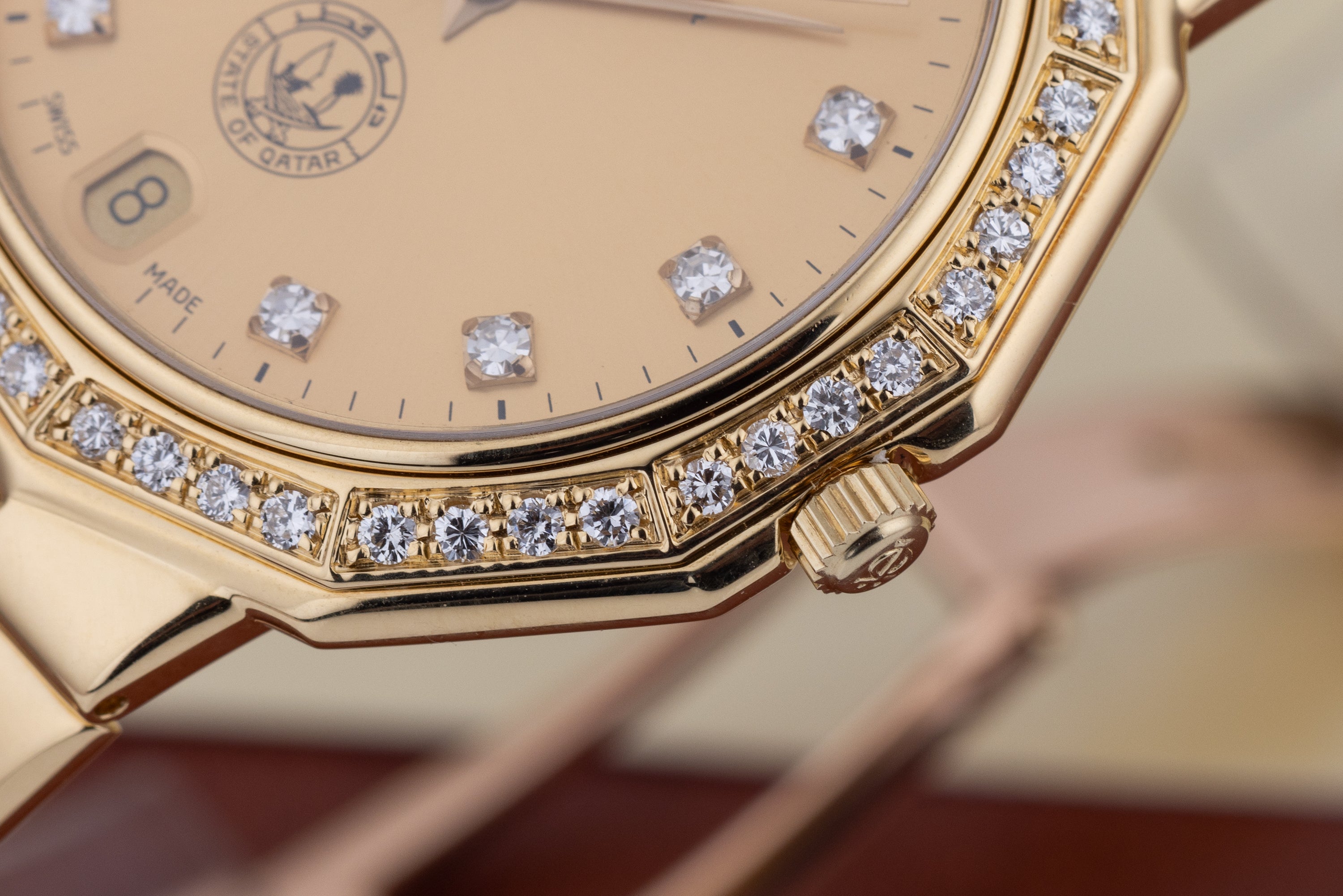 Baume & Mercier 1980's Riviera | REF. 87012.950 | 18k Yellow Gold | 'Khalifa, State of Qatar' Dial
