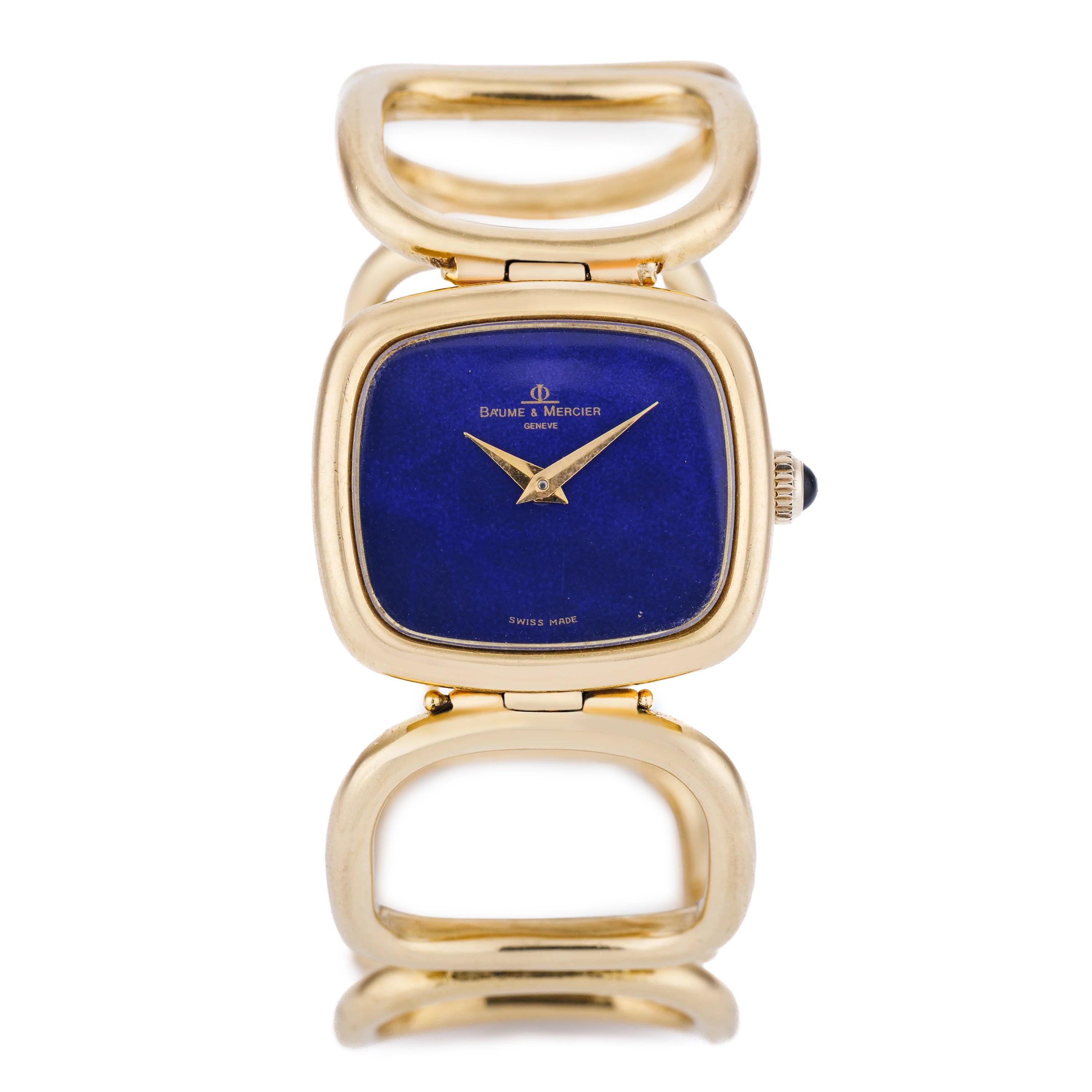 Baume & Mercier | REF. 37058 | Lapis Lazuli Dial | 27mm | 18k Yellow Gold | Manual Wind | 1970s