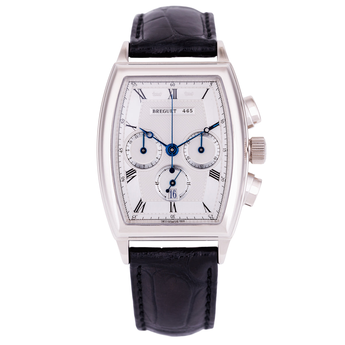 Breguet Heritage Chronograph | REF. 5460BB/12/996 | 18k White Gold | 36mm | Tonneau-Shaped | Papers | 2001