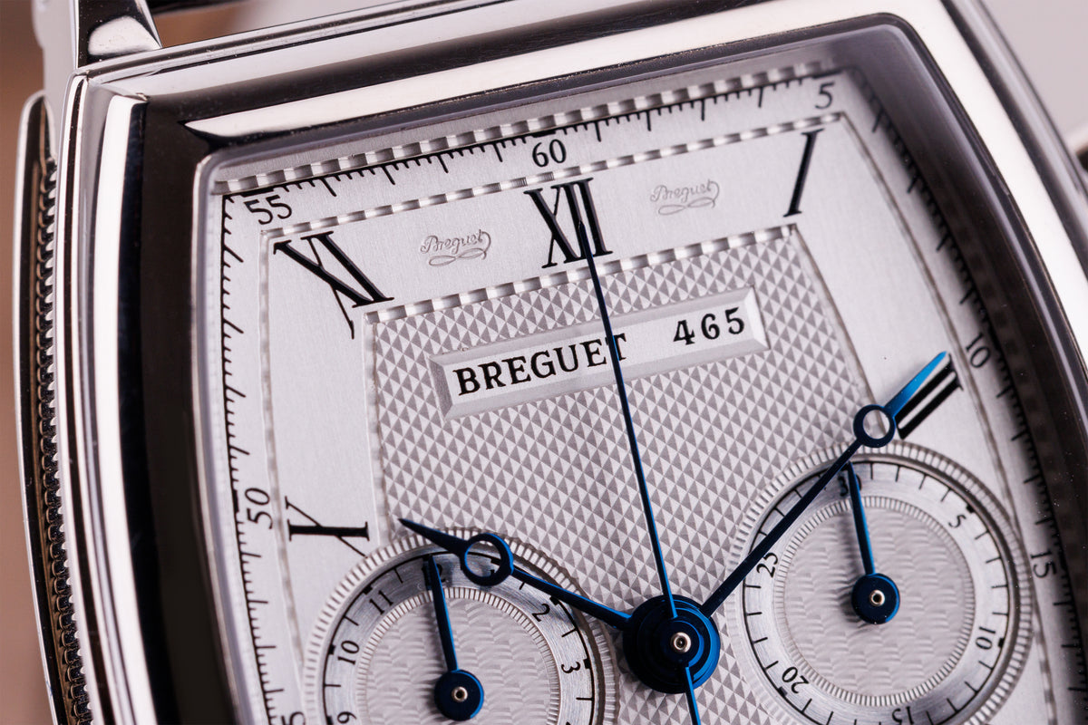 Breguet Heritage Chronograph | REF. 5460BB/12/996 | 18k White Gold | 36mm | Tonneau-Shaped | Papers | 2001