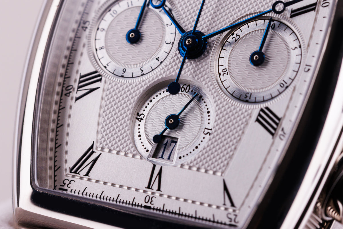 Breguet Heritage Chronograph | REF. 5460BB/12/996 | 18k White Gold | 36mm | Tonneau-Shaped | Papers | 2001