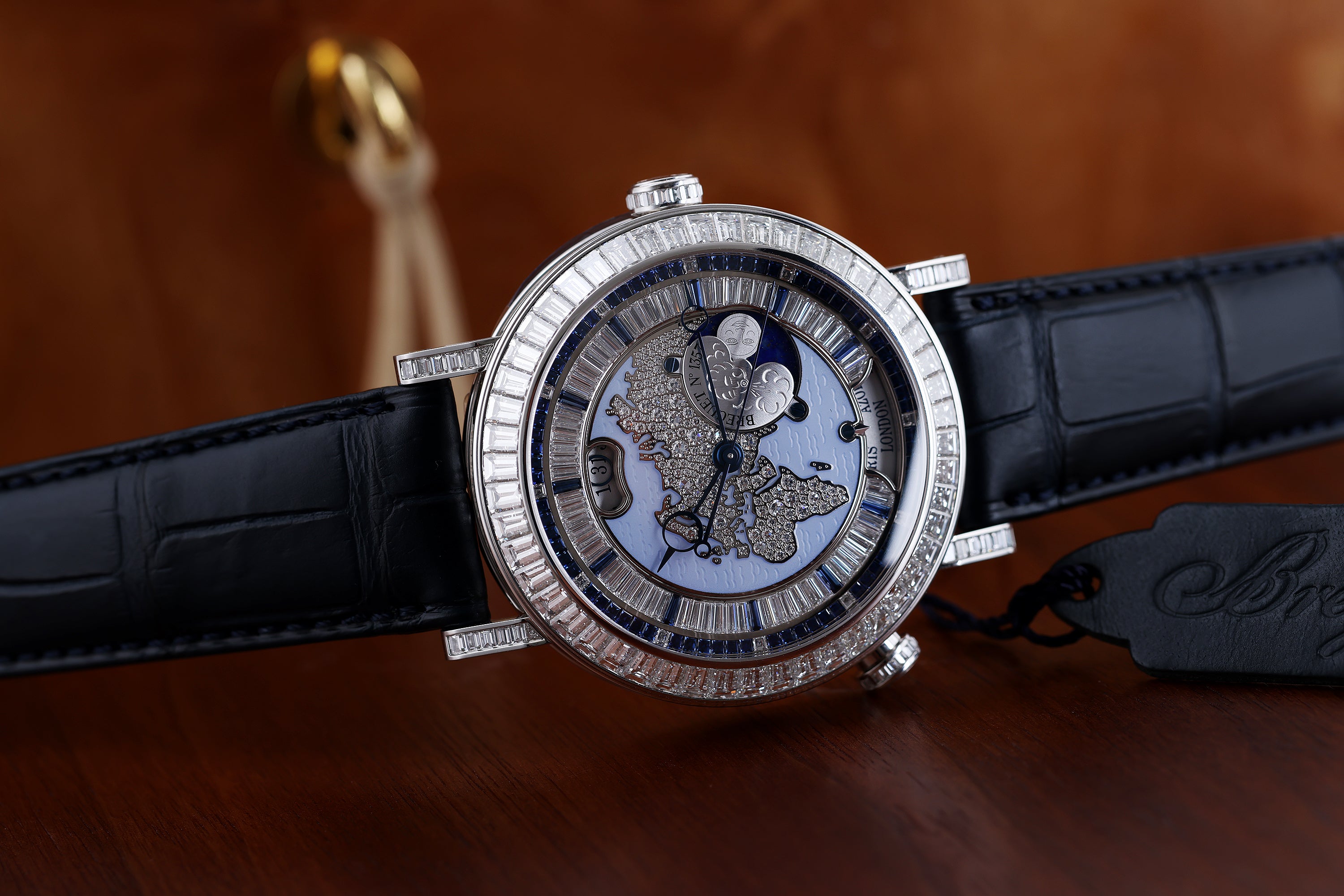 Unworn Breguet Classique Hora Mundi | REF. 5719PT/AS/9ZV DD0D | Platinum | Diamond & Sapphires | Box & Papers