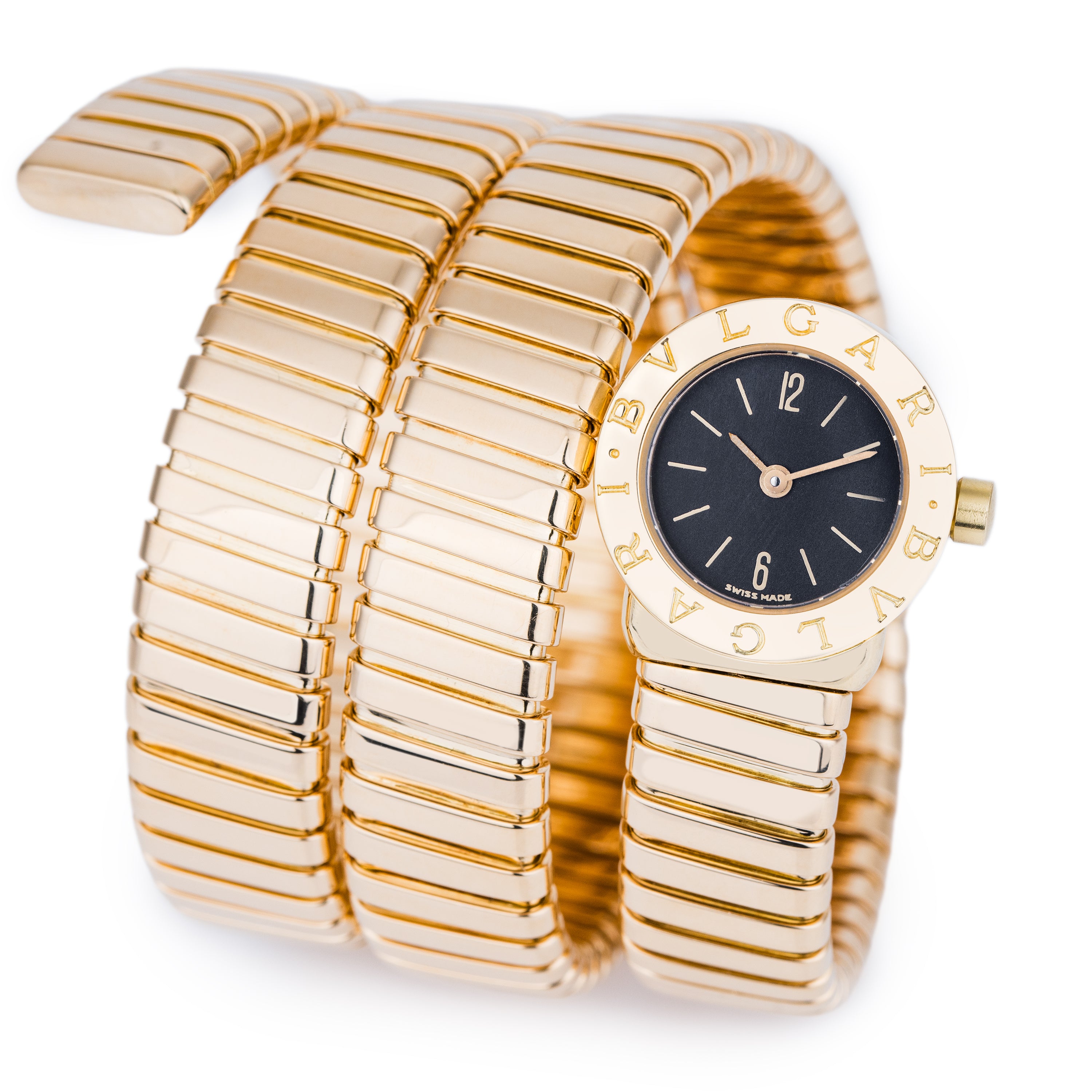 Bvlgari Serpenti Tubogas | REF. BB 19 1T | Triple Coil | 18k Yellow Gold | 19mm | 2000's
