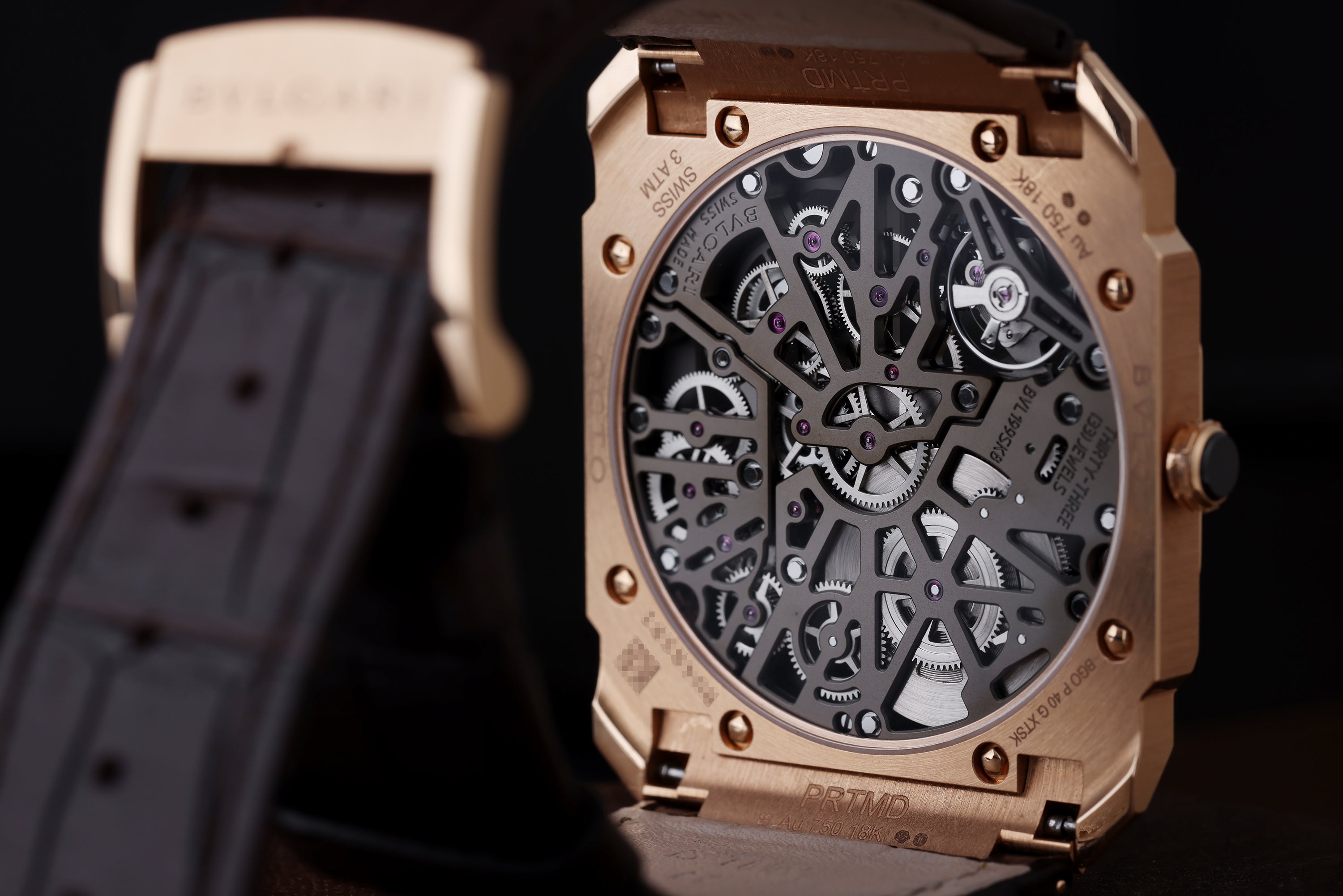 Bvlgari Octo Finissimo Skeleton | REF. 103667 | Manual Wind 8 Days Power Reserve | 18k Rose Gold | 40mm | Ultra-Thin | Box & Digital Warranty