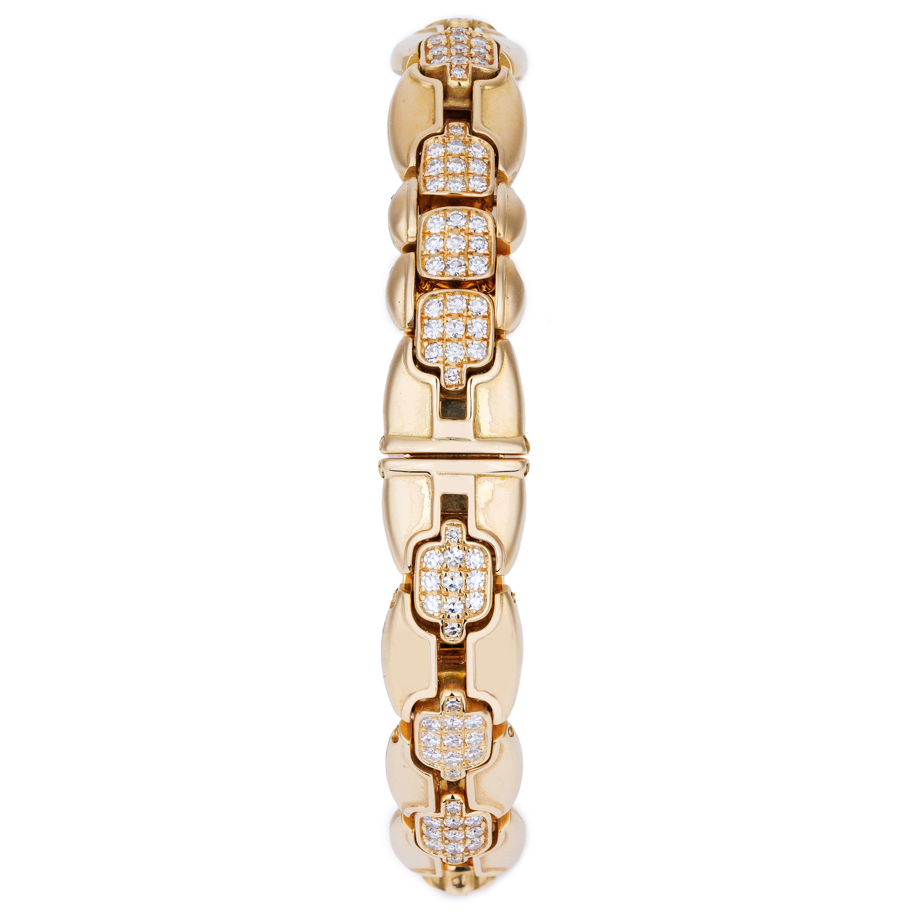 Cartier Ladies Ellipse | REF. 805790 | 18k Yellow Gold | Diamond Shoulders & Bracelet | Circa 1900's