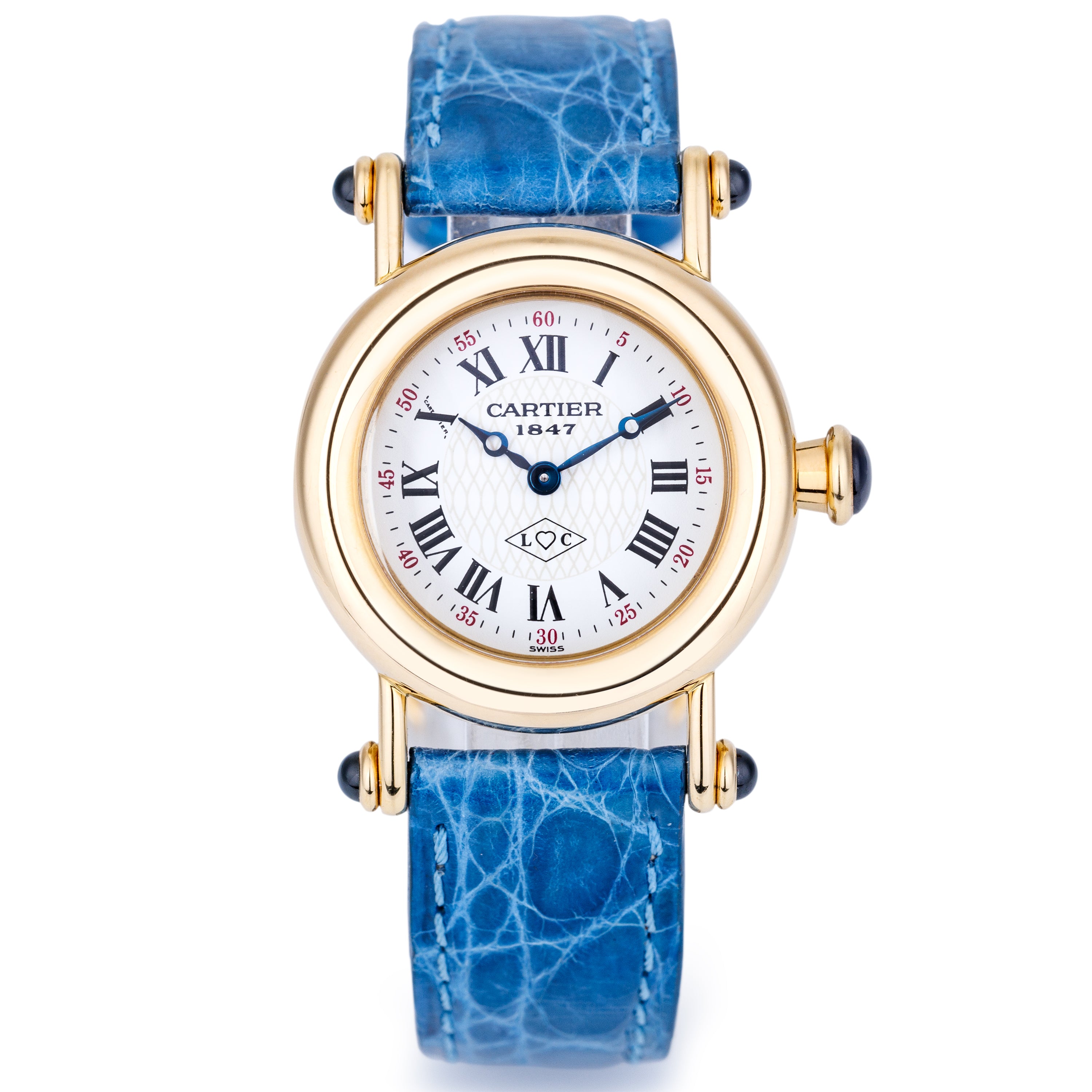 Cartier Diabolo | 150th Anniversary L♡C Motif Dial | REF. 1440 | 18k Yellow Gold | 27.5mm | Quartz