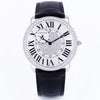 Cartier Ronde Louis Cartier | REF. WR007004 | 18k White Gold | Pavé Diamond Center Dial & Bezel