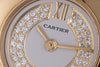Cartier Colisee | REF. 1980 1 | Diamond Dial & Shoulders | Ball Chain Bracelet | 18k Yellow Gold | 24mm | Circa 1980's-1990's