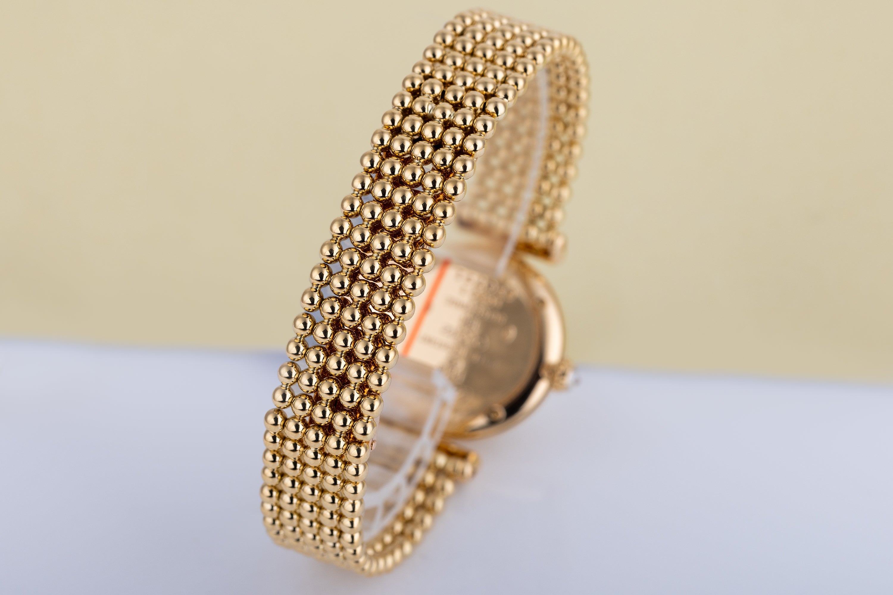 Cartier Colisee | REF. 1980 1 | Diamond Dial & Shoulders | Ball Chain Bracelet | 18k Yellow Gold | 24mm | Circa 1980's-1990's