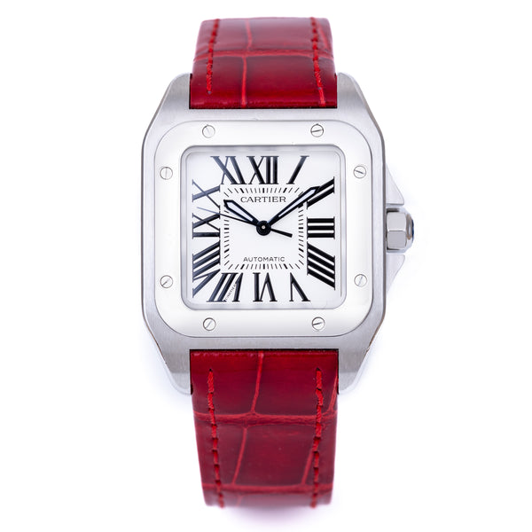 Cartier Santos 100 | REF. 2878 | 33mm | Stainless Steel | Cartier 2023 Service & 2 Year Warranty