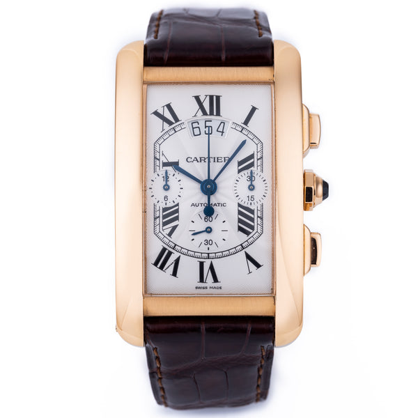 Cartier Tank Americaine XL Chronograph | REF. 3072 | Automatic | 31mm | 18k Rose Gold