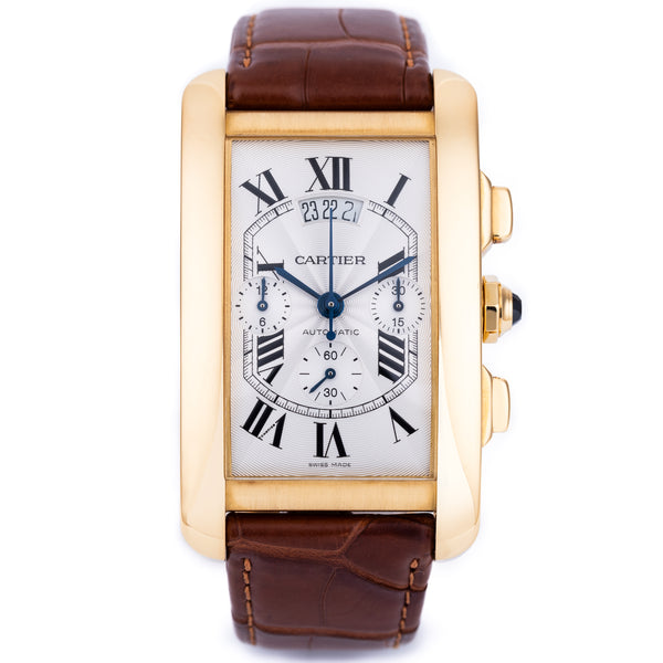 Cartier Tank Americaine XL Chronograph | REF. 2892 | Automatic | 31mm | 18k Yellow Gold