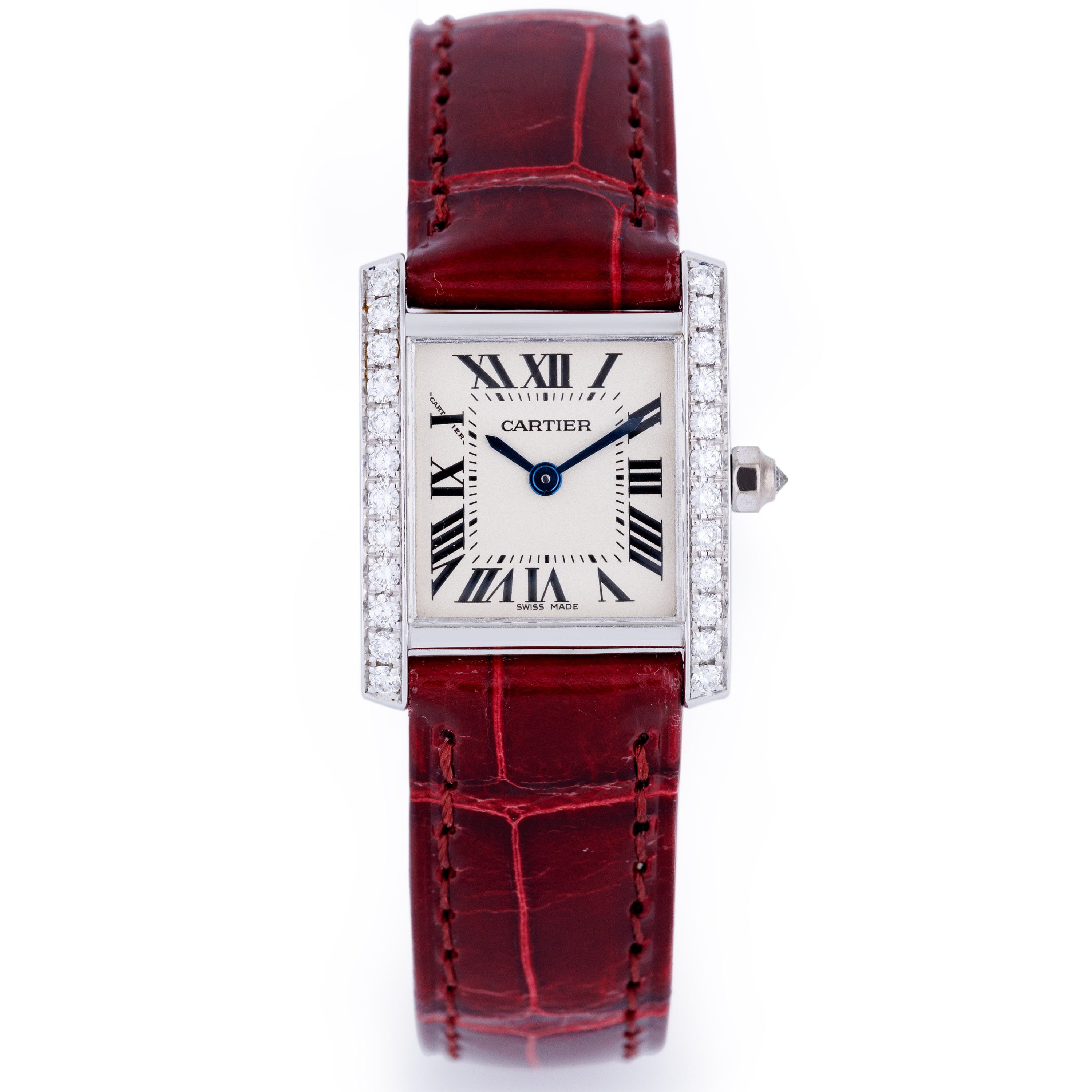 Cartier Tank Francaise | REF. 2403 | Diamond Bezel | 18k White Gold | 20mm | Quartz