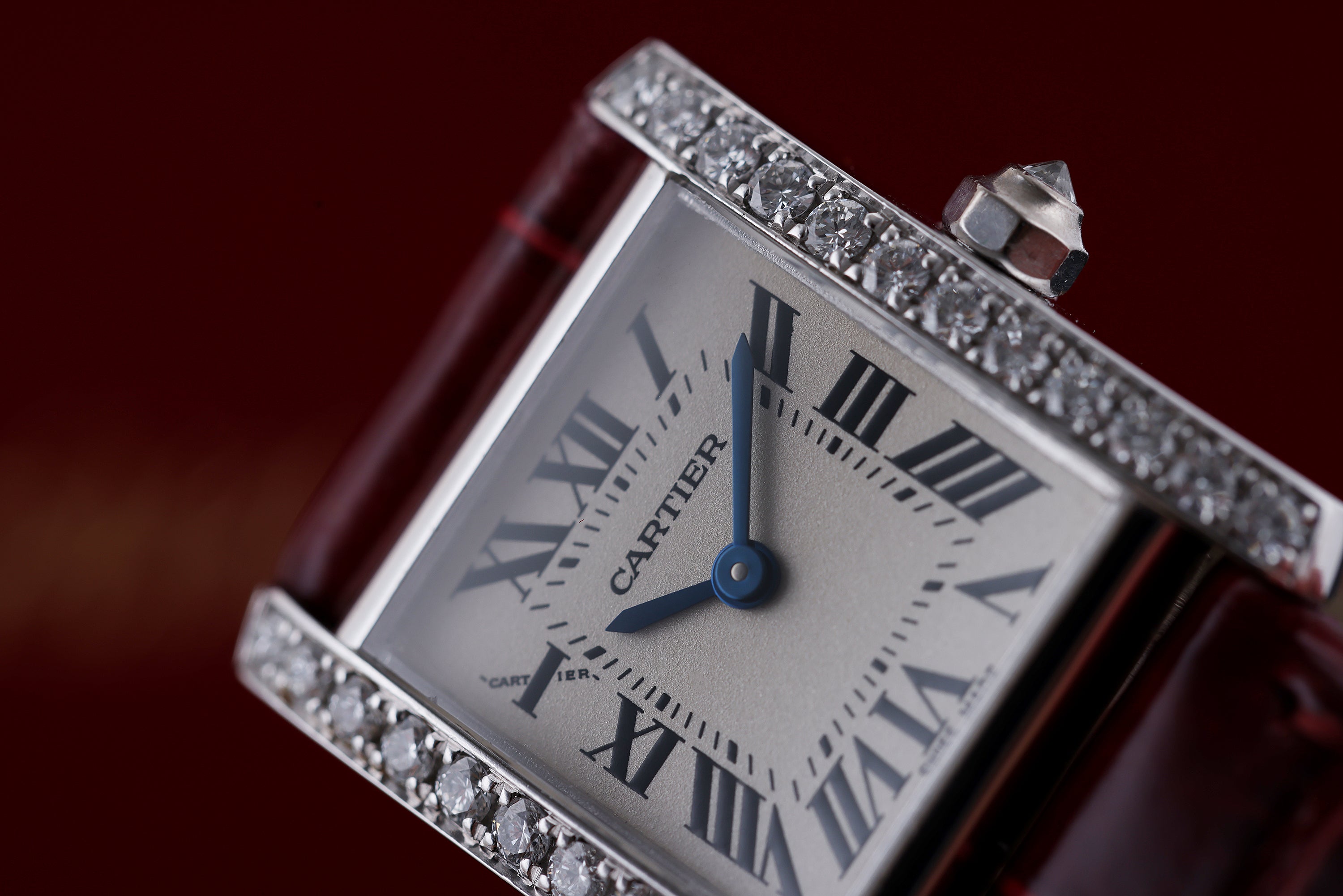 Cartier Tank Francaise | REF. 2403 | Diamond Bezel | 18k White Gold | 20mm | Quartz