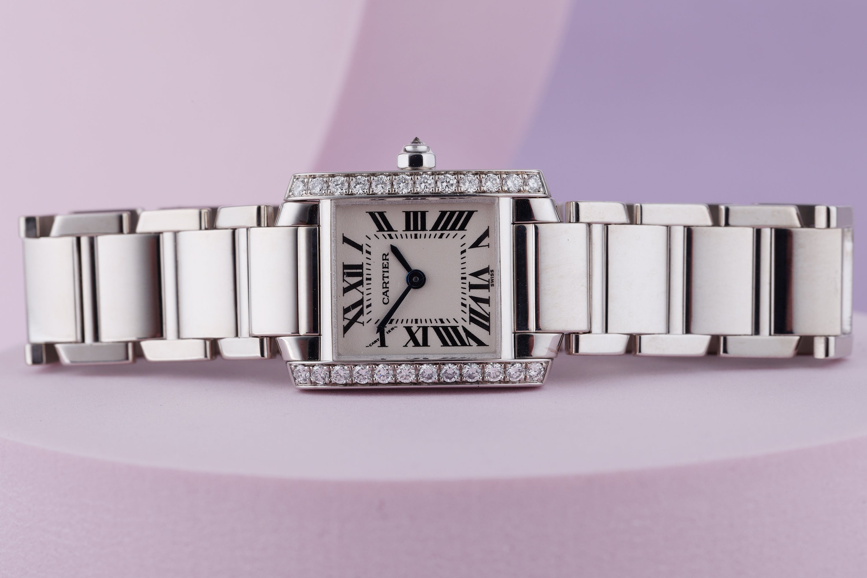 Cartier Tank Francaise | REF. 2403 | Diamond Bezel | 20mm | 18k White Gold