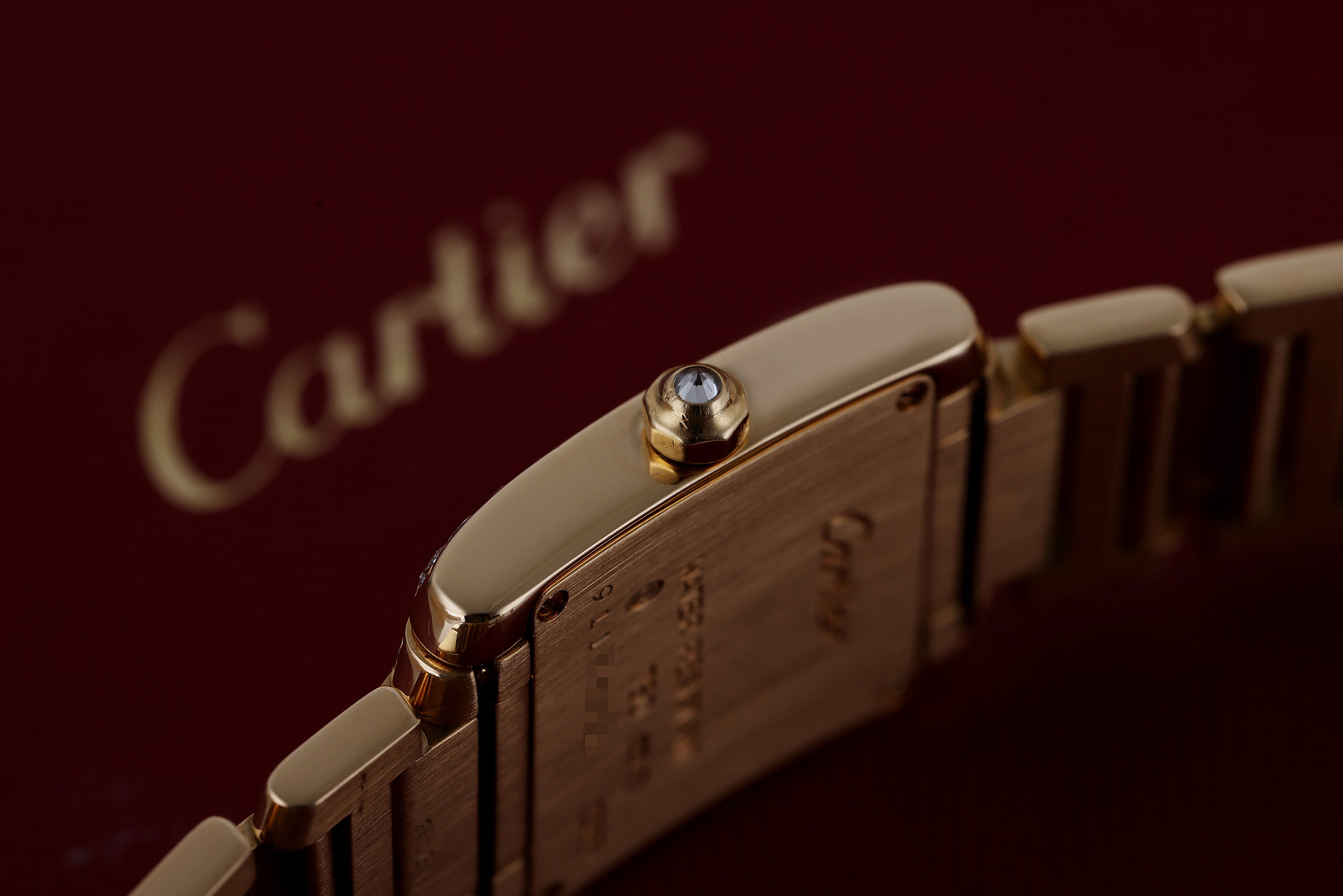 Cartier Tank Francaise | REF. 2385 | Diamond Bezel & Bracelet | 18k Yellow Gold | Box | 2000's