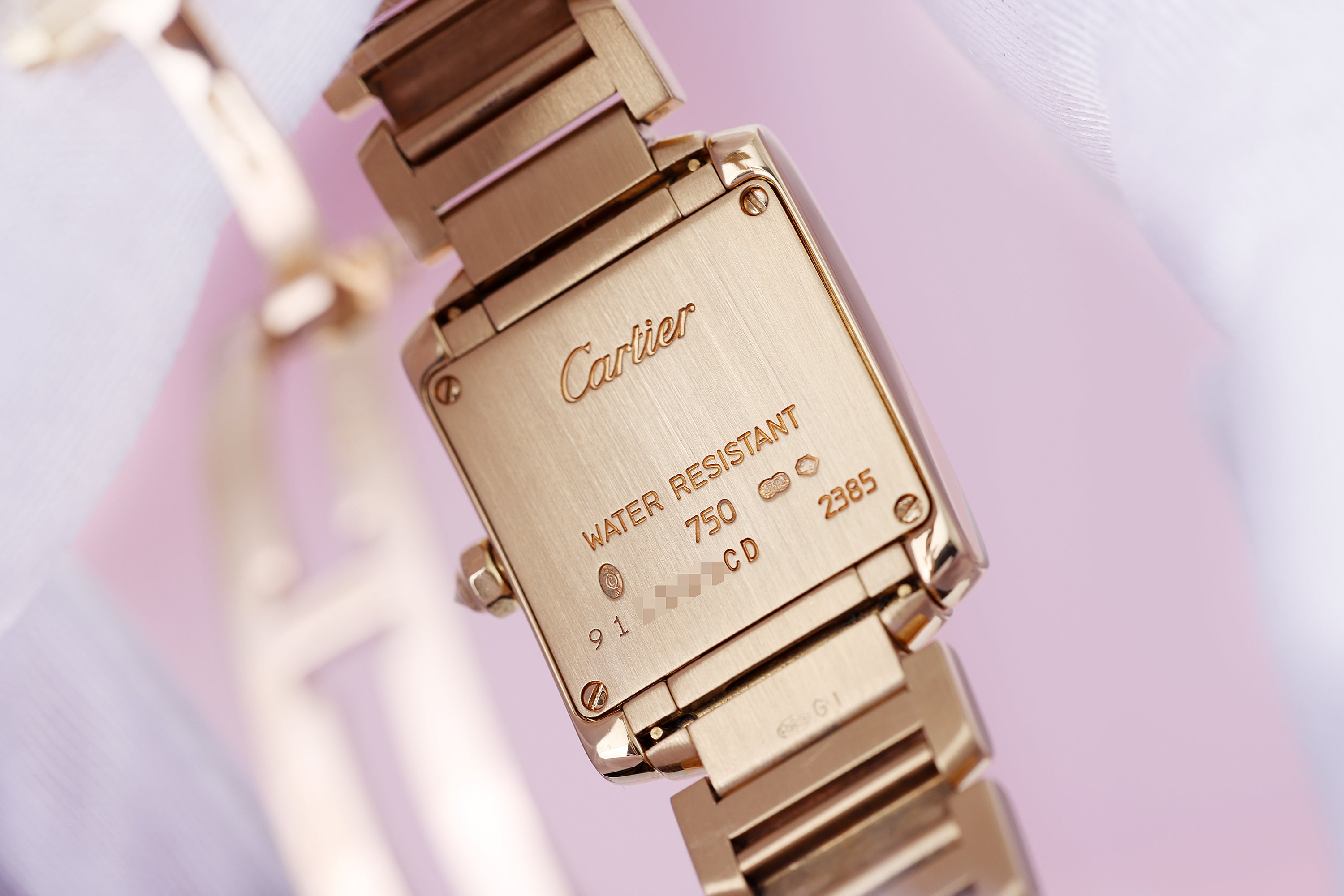 Cartier Tank Francaise | REF. 2385 | Diamond Bezel & Bracelet | 18k Yellow Gold | Box | 2000's