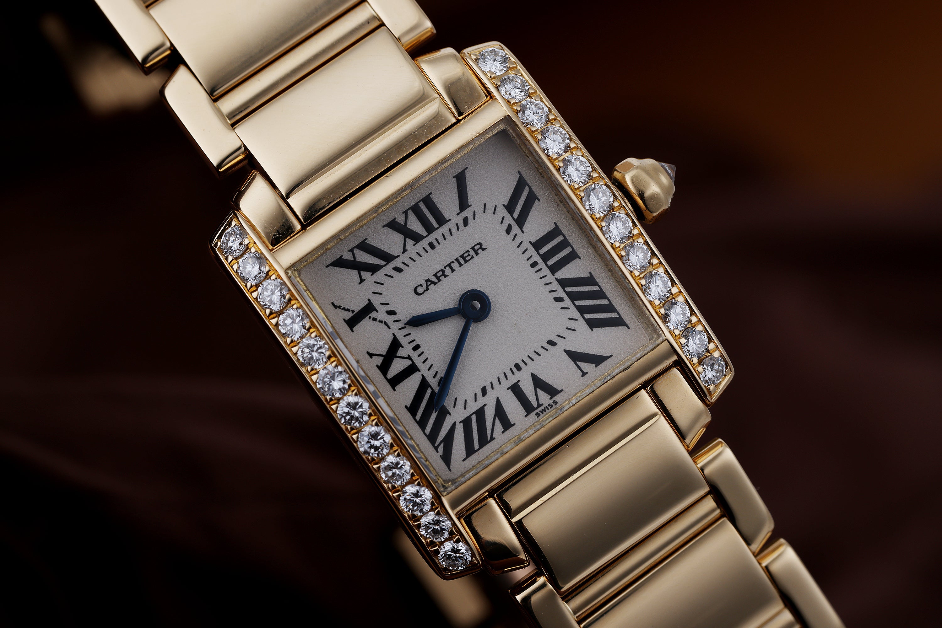 Cartier Tank Francaise | REF. 2364 | Diamond Bezel | 20mm | 18k Yellow Gold