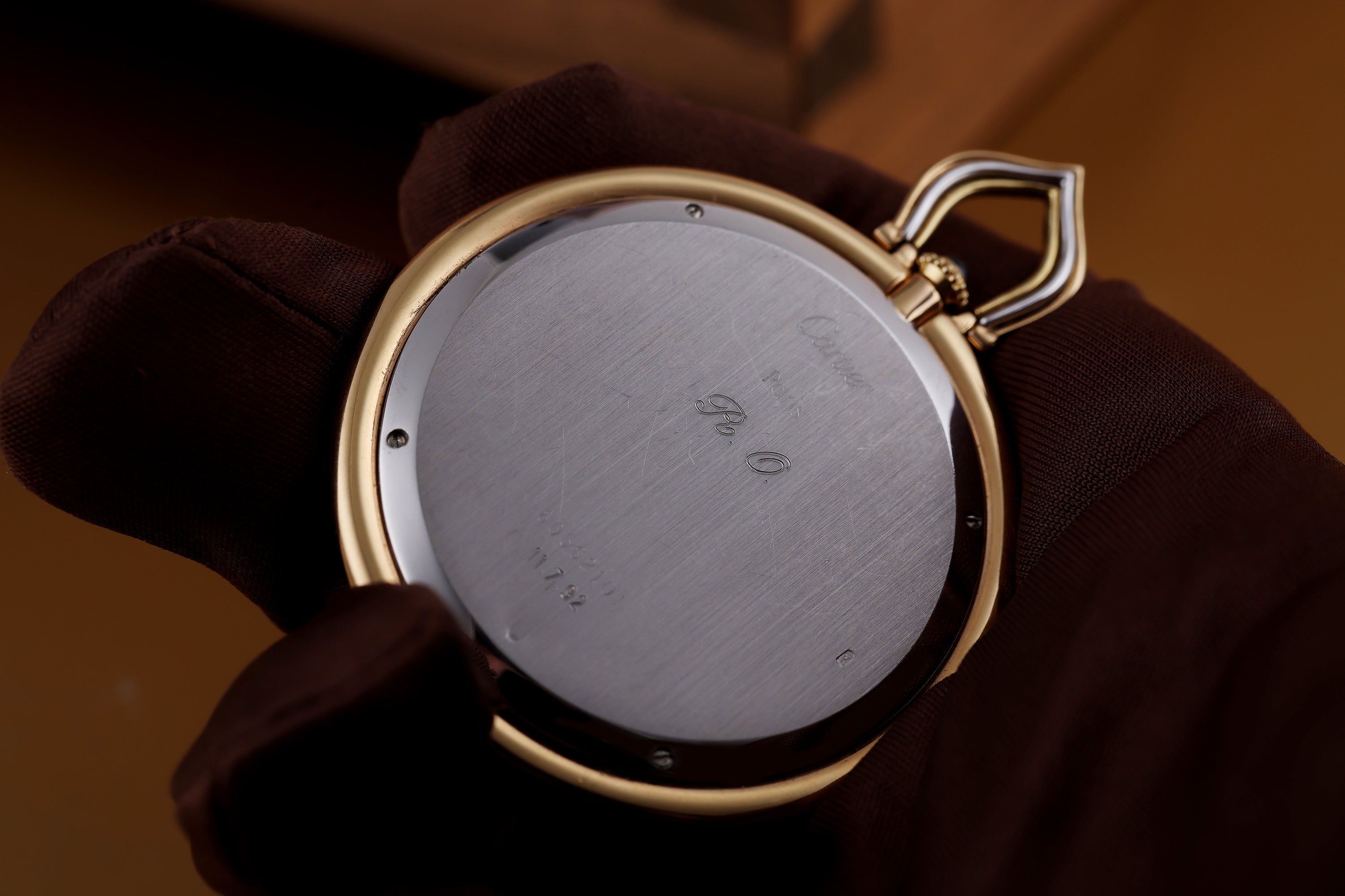 Cartier Pendant Watch | Tri-Colour Gold | 18k White, Rose & Yellow Gold | 46mm | Manual Wind | 1990's
