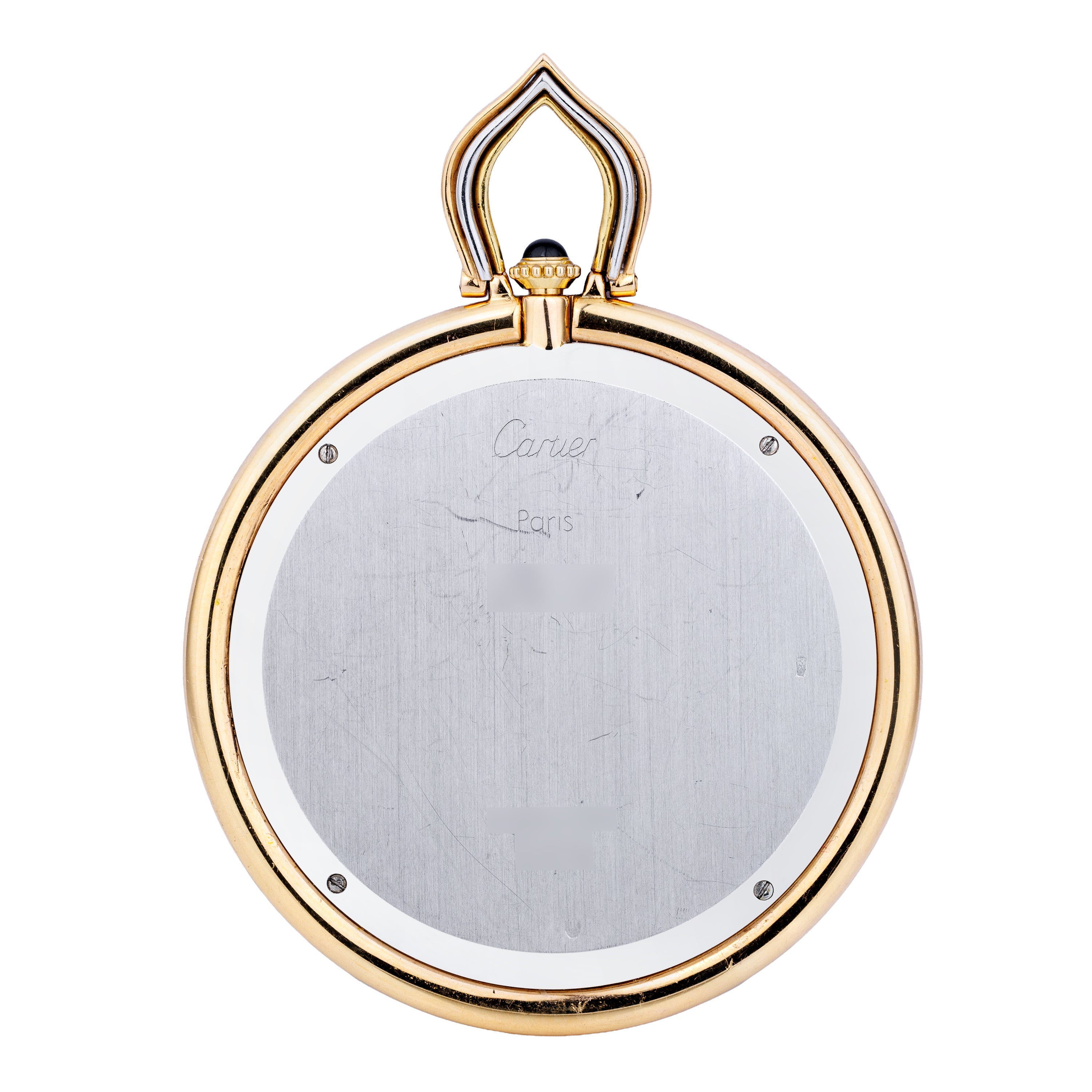 Cartier Pendant Watch | Tri-Colour Gold | 18k White, Rose & Yellow Gold | 46mm | Manual Wind | 1990's