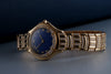 Cartier Cougar | REF. 1171 1 | Blue Dial | Diamond Bezel & Bracelet | 26mm | 18k Yellow Gold | Box & Papers | 1993 | + Service Papers 1997