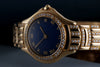 Cartier Cougar | REF. 1171 1 | Blue Dial | Diamond Bezel & Bracelet | 26mm | 18k Yellow Gold | Box & Papers | 1993 | + Service Papers 1997