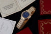 Cartier Cougar | REF. 1171 1 | Blue Dial | Diamond Bezel & Bracelet | 26mm | 18k Yellow Gold | Box & Papers | 1993 | + Service Papers 1997