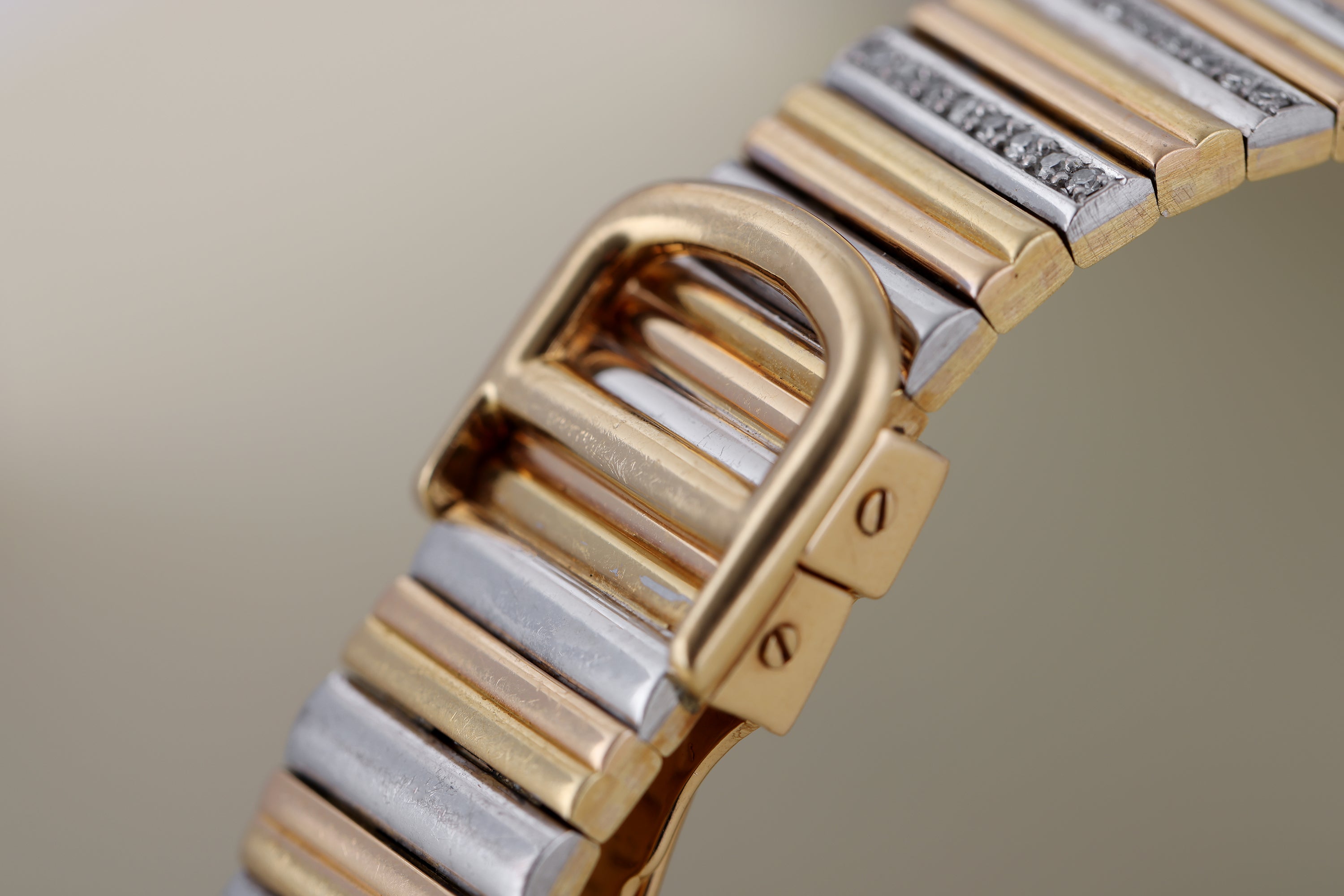Cartier Vendome Pavé Diamonds | REF. 8395 | Two-Tone 18k Yellow & White Gold | 26mm | 2000's