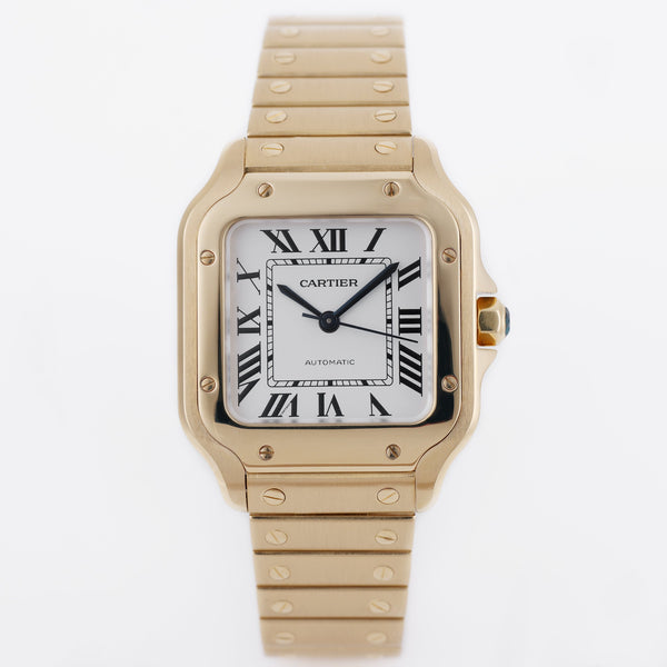 Cartier Santos | REF. WGSA0030 / 4073 | Box & Papers | 2020 | 18k Yellow Gold | 35mm