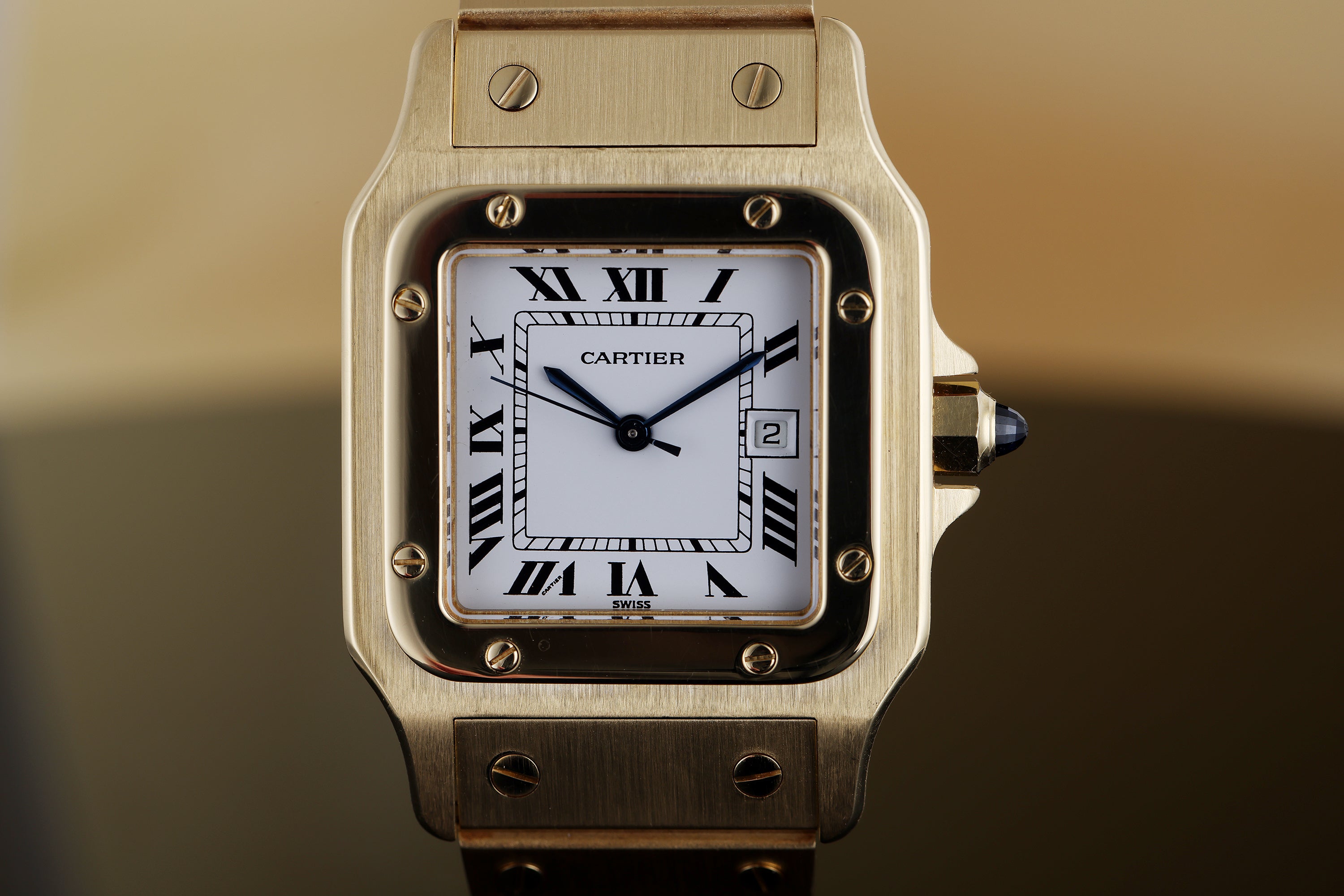 Cartier Santos Carrée Automatique | REF. 2960 | 18k Yellow Gold | 29mm | 1980's