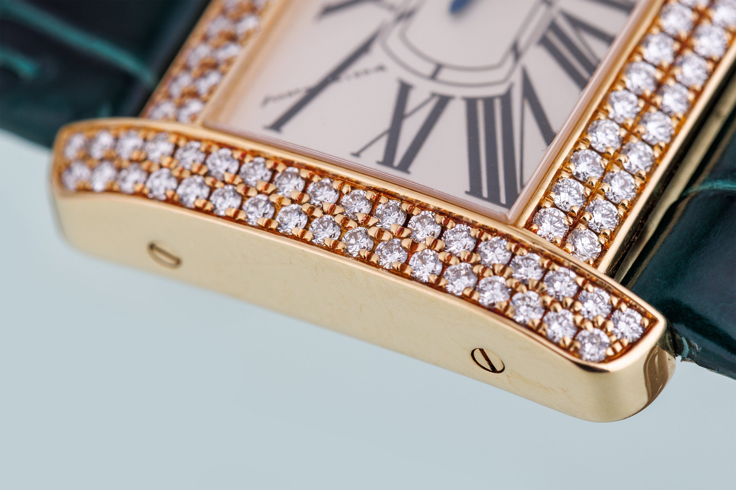 Cartier Tank Divan | REF. 2601 | Diamond Bezel | 18k Yellow Gold | 31.5mm | 2000's