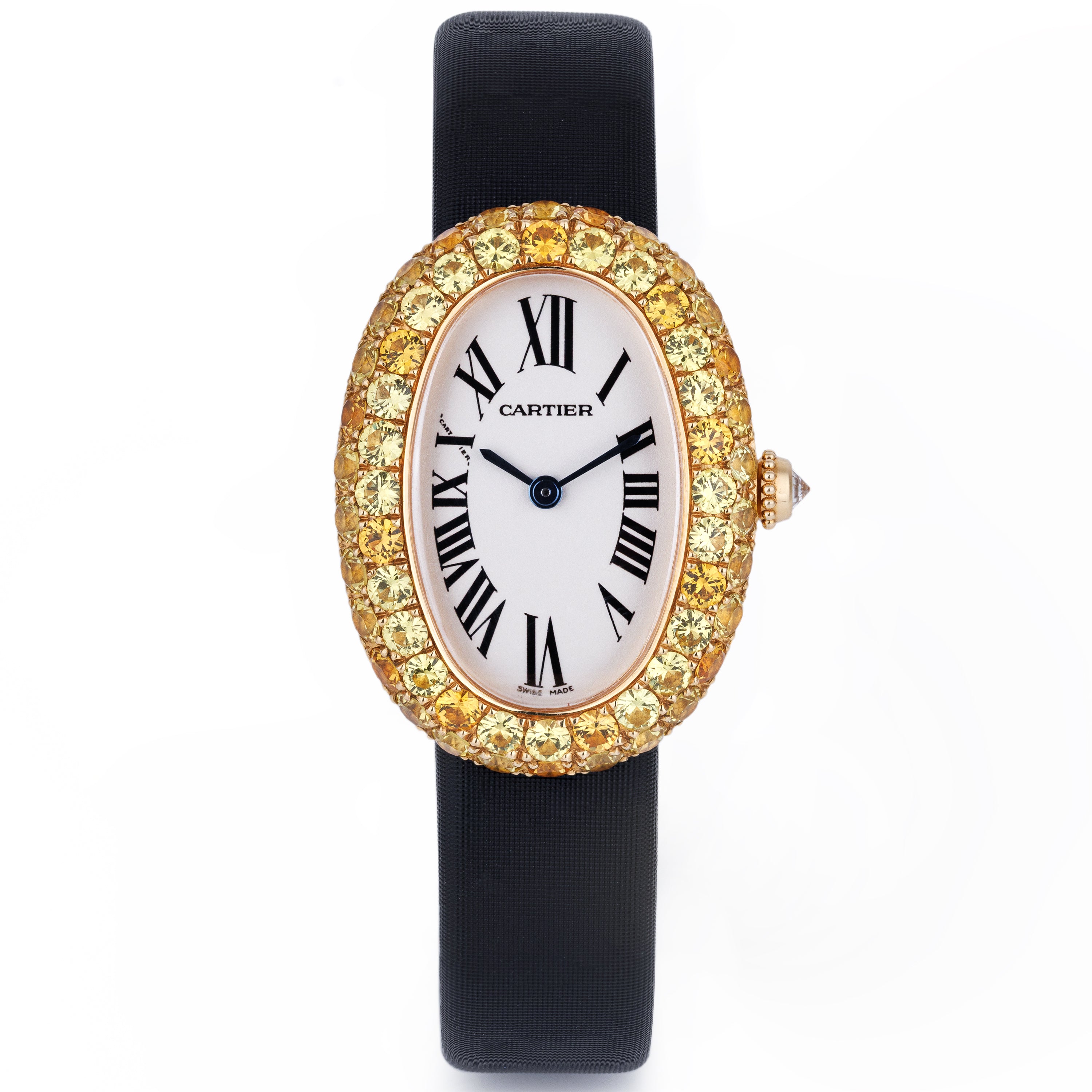 Rare Cartier Baignoire | REF. 1954 | Yellow Sapphires | 18k Yellow Gold | 2003
