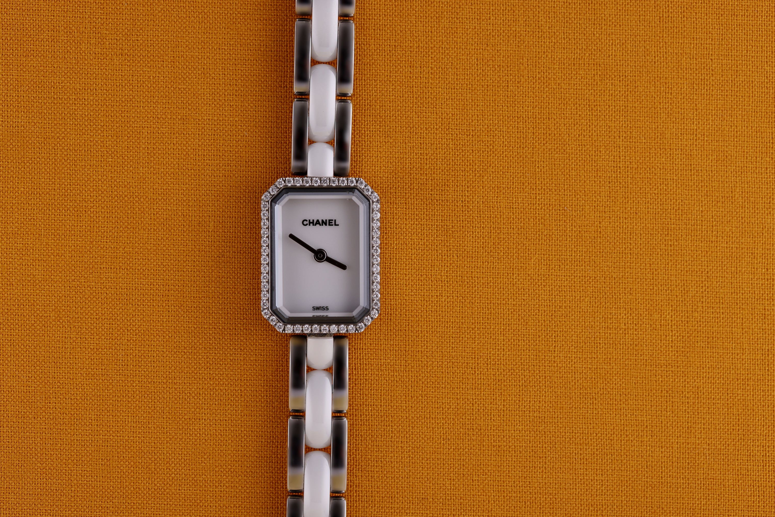 Chanel Première Watch | REF. H2132 | White Ceramic & Steel | Diamond Bezel | 15mm