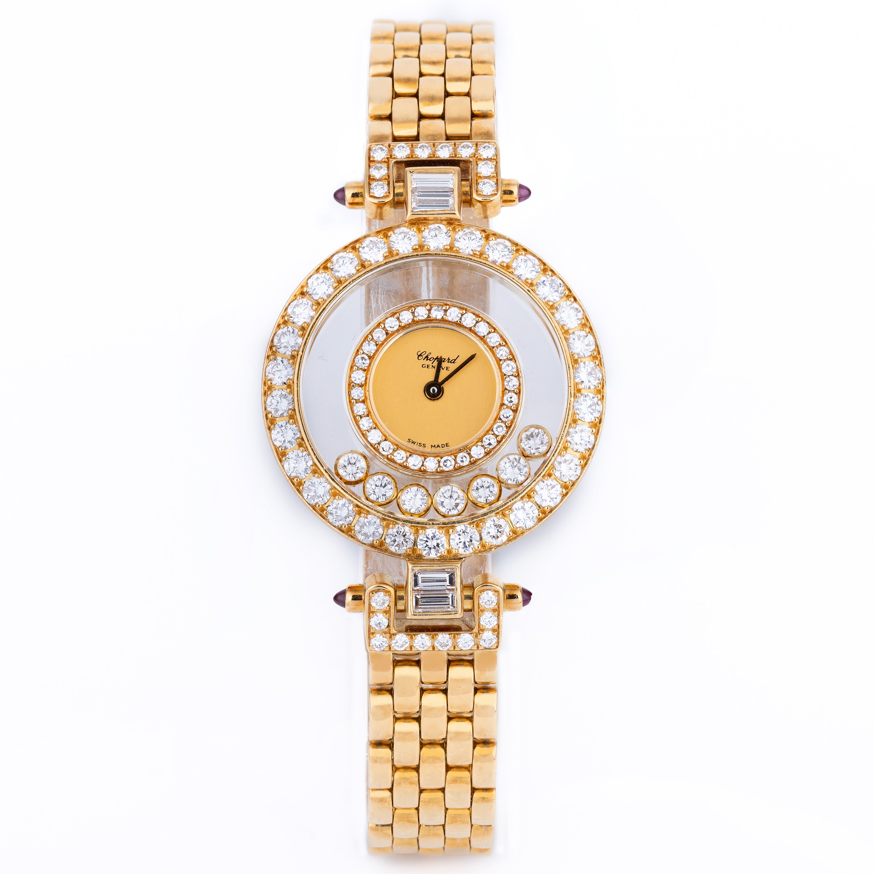 Chopard Happy Diamonds Ladies Watch | REF. 4118 | Brilliant Round & Baguette Diamonds | 18k Yellow Gold