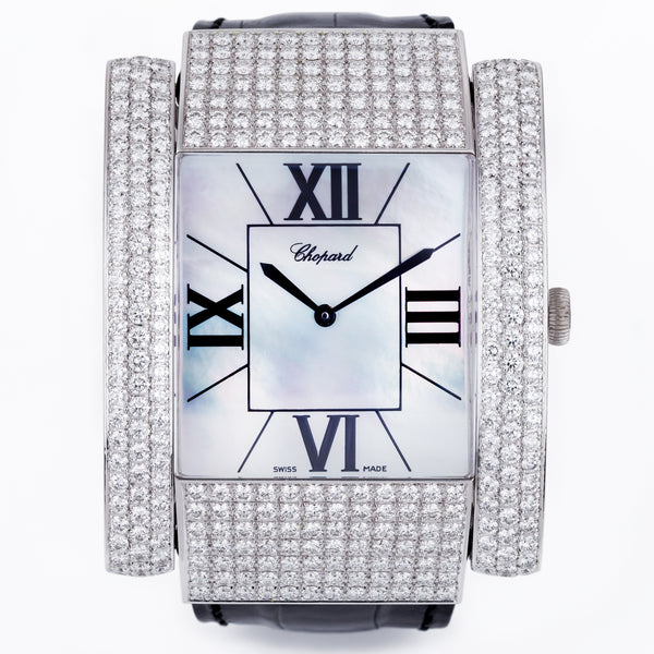 Chopard La Strada | REF. 41/7091/8-20 | White Mother of Pearl Dial | Diamond Case | 18k White Gold | 44mm