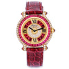 Chopard Limited Edition Happy Sport | REF. 13/6416-21 | Ruby & Diamonds | 18k Yellow Gold | 32mm