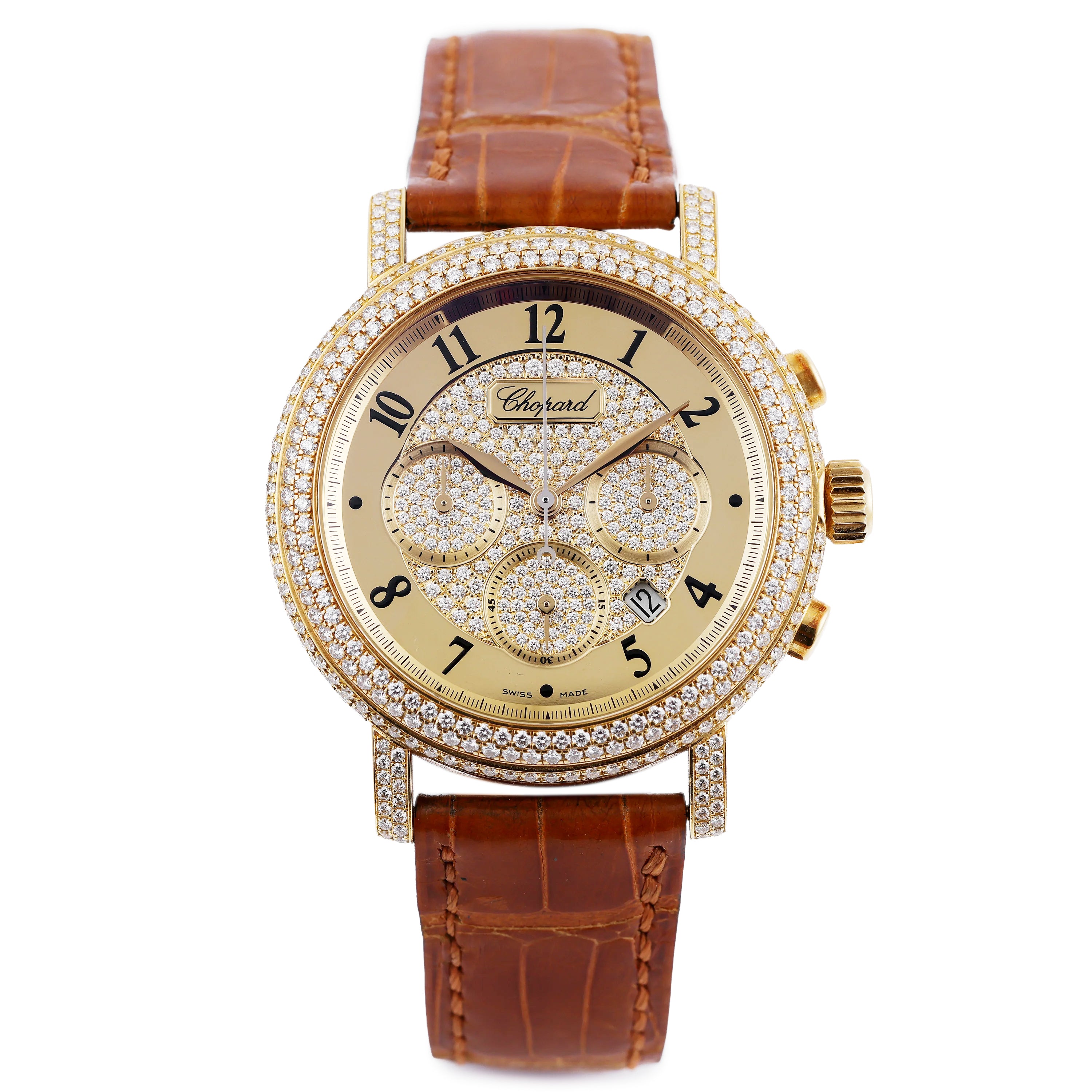 Chopard Elton John Foundation Chronograph | Limited Edition | REF. 17-1868-20 | Diamond Bezel & Dial | 39mm | 18k Yellow Gold