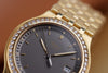 Chopard Monte-Carlo | REF. 2232/11 | Grey Dial | Diamond Bezel | Date Display | 18k Yellow Gold | 31.5mm | 1990's