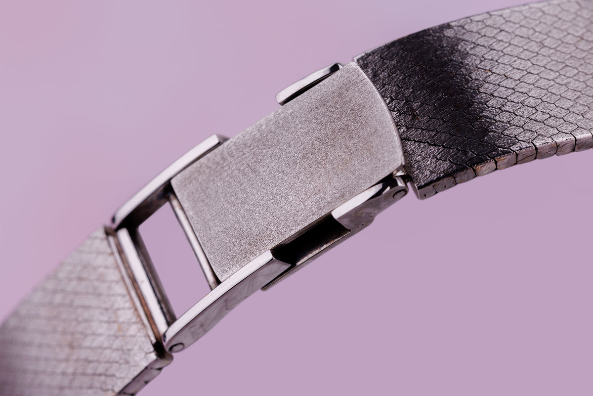 Chopard 1970's Ladies Vintage Wristwatch | Rare Diamond Bezel | 18k White Gold | Manual Wind | 26mm