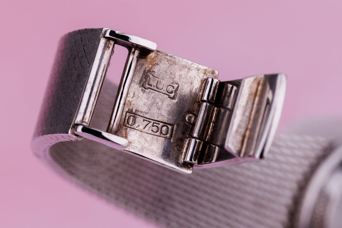 Chopard 1970's Ladies Vintage Wristwatch | Rare Diamond Bezel | 18k White Gold | Manual Wind | 26mm
