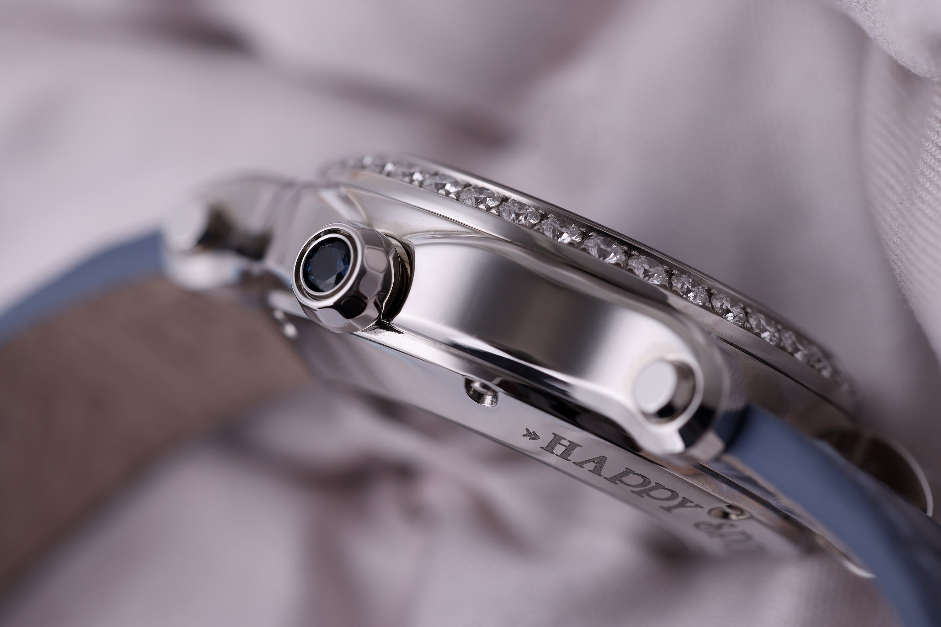 Chopard Happy Sport | REF. 278573-3010 | Blue Mother of Pearl | Automatic | 30mm | Diamond Bezel | Stainless Steel